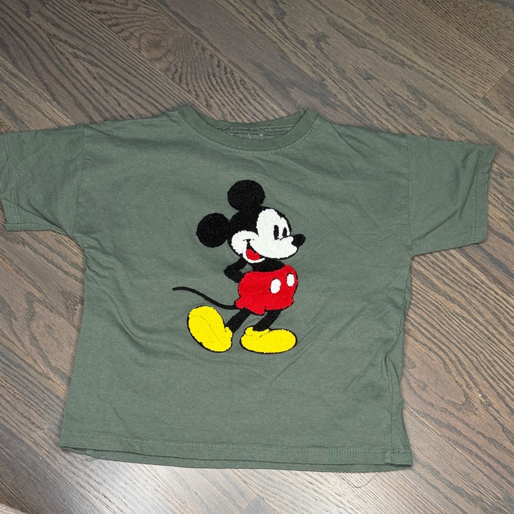 Disney Kids Olive Mickey Mouse Tee